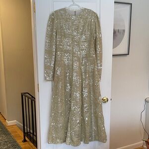 Elegant Sequin Long Sleeve Dress